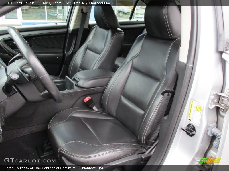 Ingot Silver Metallic / Charcoal Black 2010 Ford Taurus SEL AWD