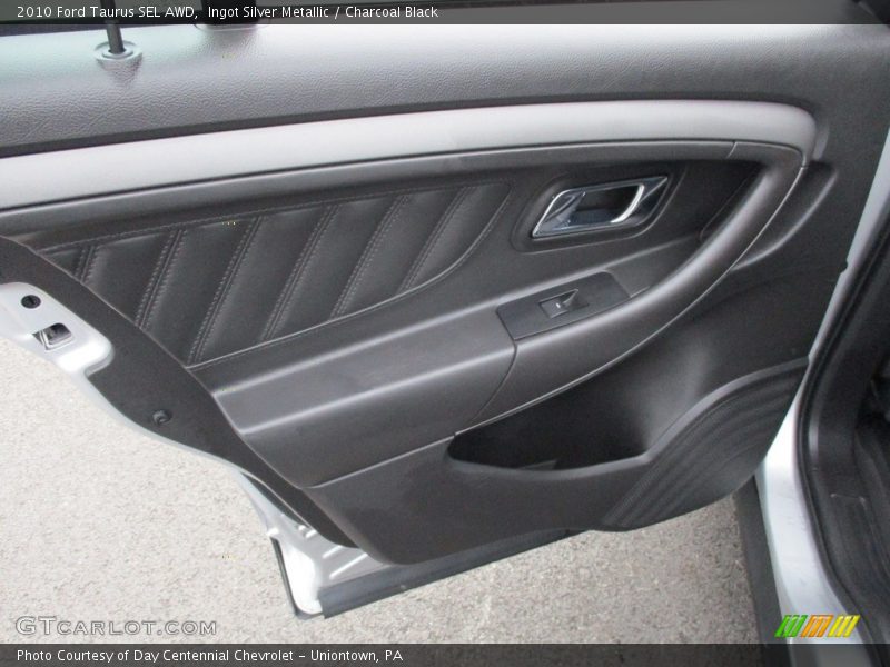Ingot Silver Metallic / Charcoal Black 2010 Ford Taurus SEL AWD
