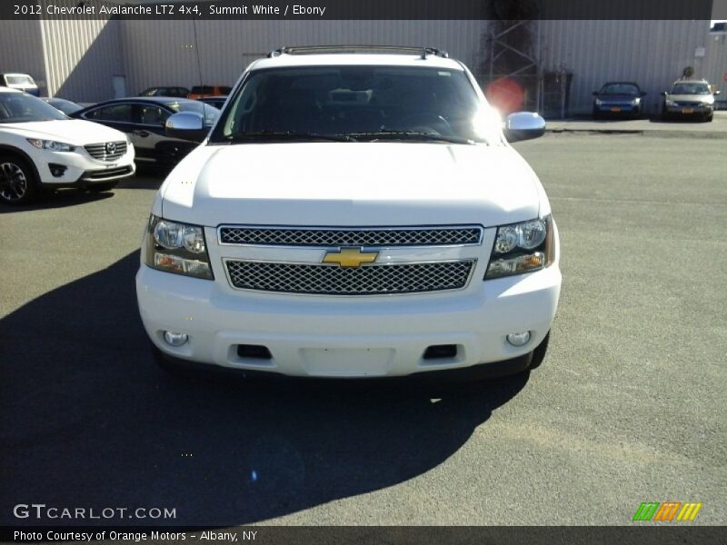 Summit White / Ebony 2012 Chevrolet Avalanche LTZ 4x4