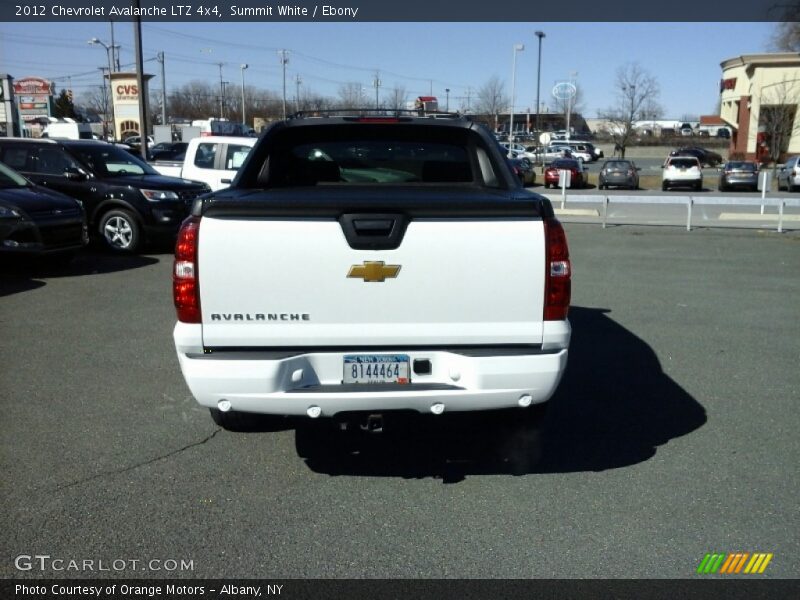 Summit White / Ebony 2012 Chevrolet Avalanche LTZ 4x4