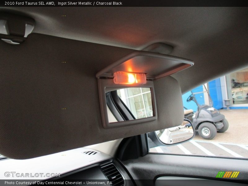 Ingot Silver Metallic / Charcoal Black 2010 Ford Taurus SEL AWD
