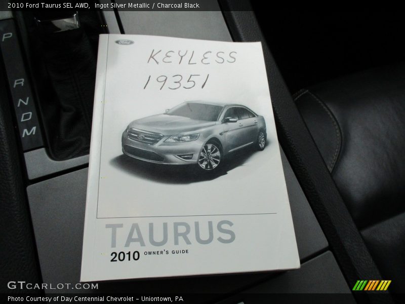 Ingot Silver Metallic / Charcoal Black 2010 Ford Taurus SEL AWD