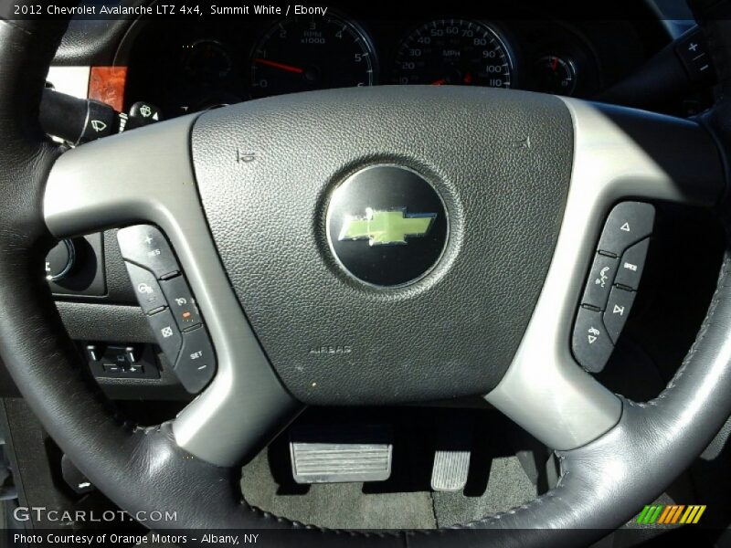 Summit White / Ebony 2012 Chevrolet Avalanche LTZ 4x4