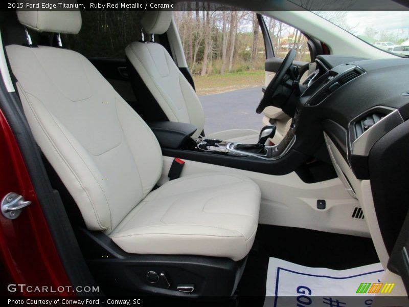 Ruby Red Metallic / Ceramic 2015 Ford Edge Titanium