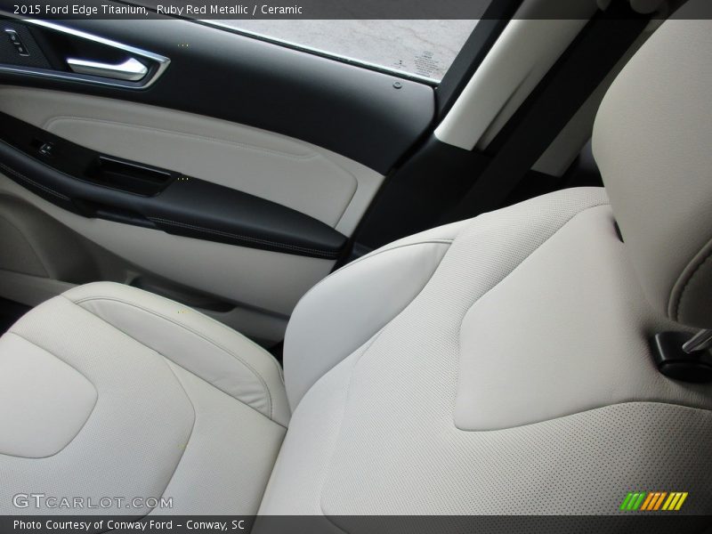 Ruby Red Metallic / Ceramic 2015 Ford Edge Titanium