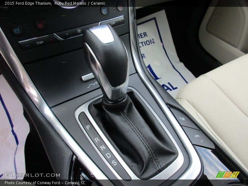 Ruby Red Metallic / Ceramic 2015 Ford Edge Titanium