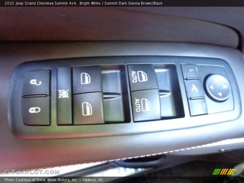 Bright White / Summit Dark Sienna Brown/Black 2015 Jeep Grand Cherokee Summit 4x4