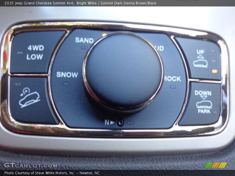 Bright White / Summit Dark Sienna Brown/Black 2015 Jeep Grand Cherokee Summit 4x4
