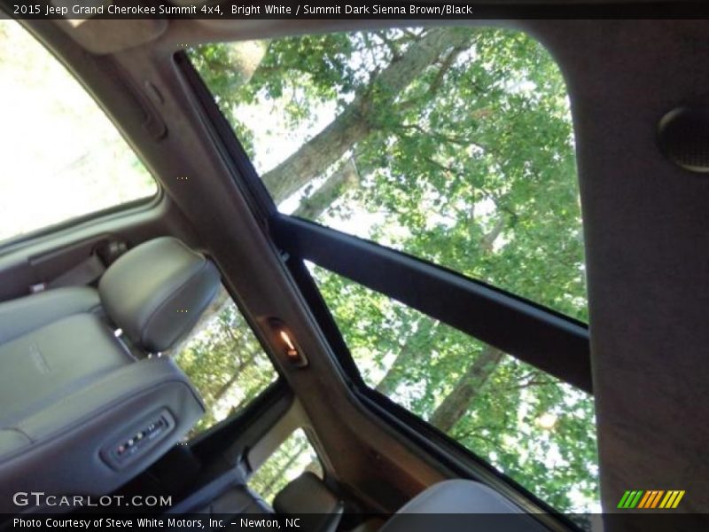 Bright White / Summit Dark Sienna Brown/Black 2015 Jeep Grand Cherokee Summit 4x4