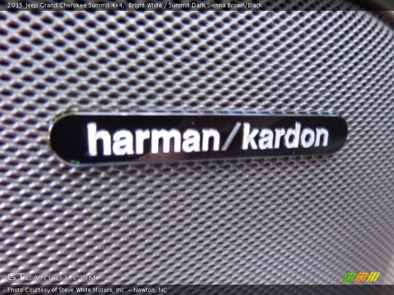 Bright White / Summit Dark Sienna Brown/Black 2015 Jeep Grand Cherokee Summit 4x4