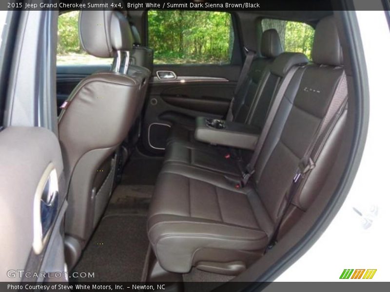 Bright White / Summit Dark Sienna Brown/Black 2015 Jeep Grand Cherokee Summit 4x4