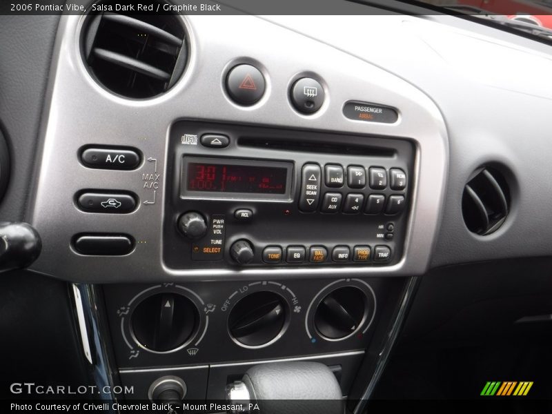 Salsa Dark Red / Graphite Black 2006 Pontiac Vibe