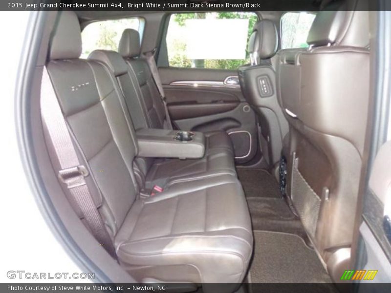 Bright White / Summit Dark Sienna Brown/Black 2015 Jeep Grand Cherokee Summit 4x4