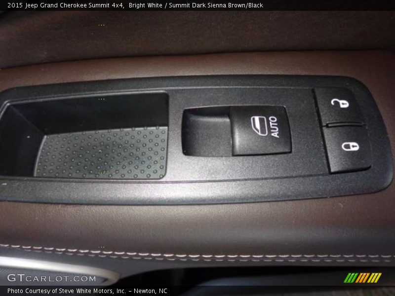 Bright White / Summit Dark Sienna Brown/Black 2015 Jeep Grand Cherokee Summit 4x4