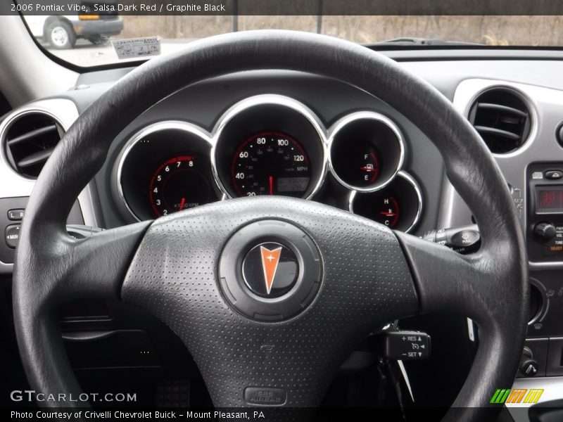 Salsa Dark Red / Graphite Black 2006 Pontiac Vibe
