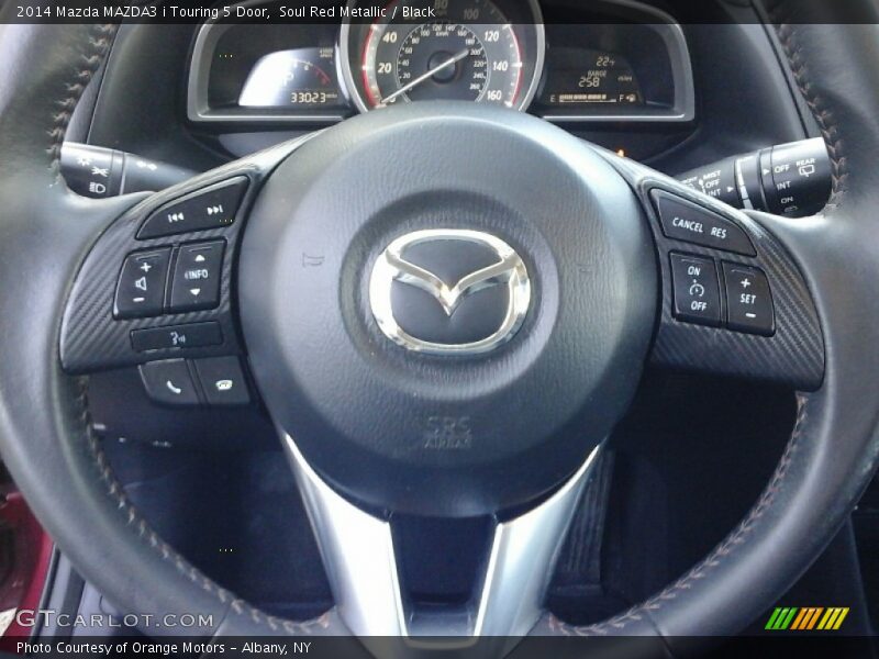 Soul Red Metallic / Black 2014 Mazda MAZDA3 i Touring 5 Door