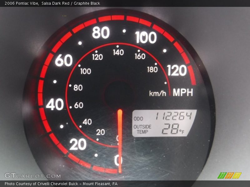 Salsa Dark Red / Graphite Black 2006 Pontiac Vibe