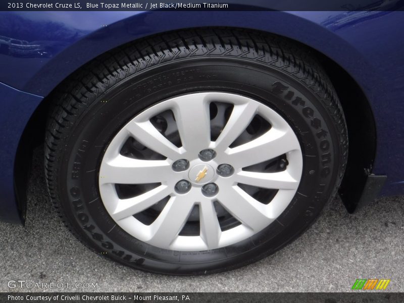 Blue Topaz Metallic / Jet Black/Medium Titanium 2013 Chevrolet Cruze LS