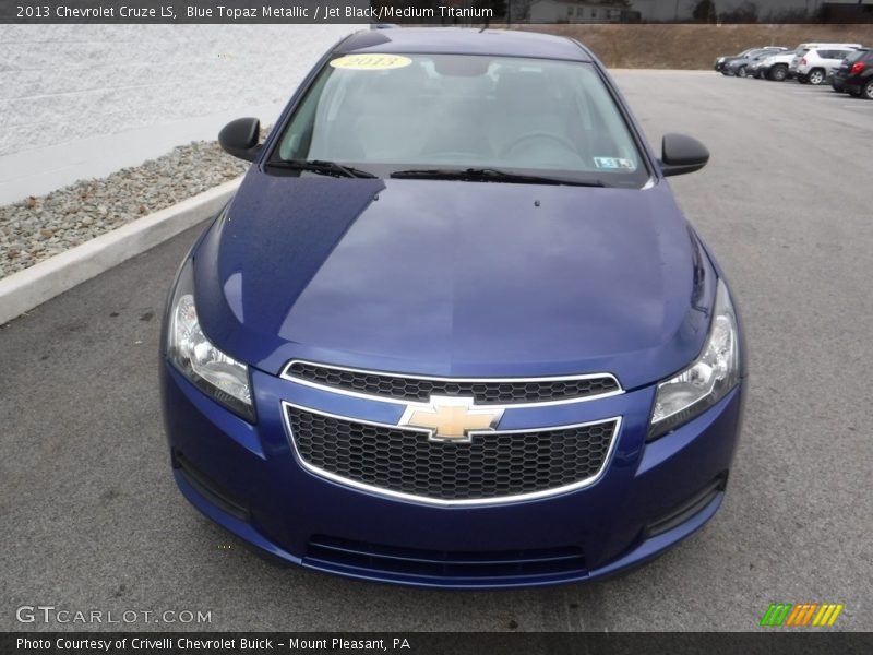 Blue Topaz Metallic / Jet Black/Medium Titanium 2013 Chevrolet Cruze LS