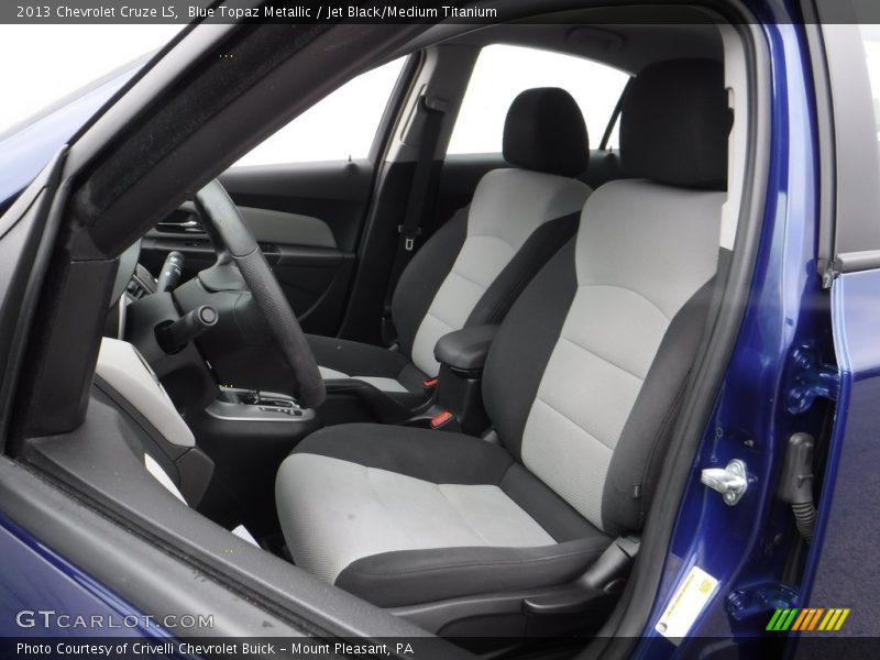 Blue Topaz Metallic / Jet Black/Medium Titanium 2013 Chevrolet Cruze LS