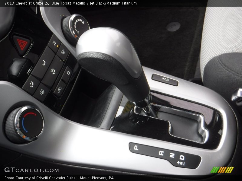 Blue Topaz Metallic / Jet Black/Medium Titanium 2013 Chevrolet Cruze LS