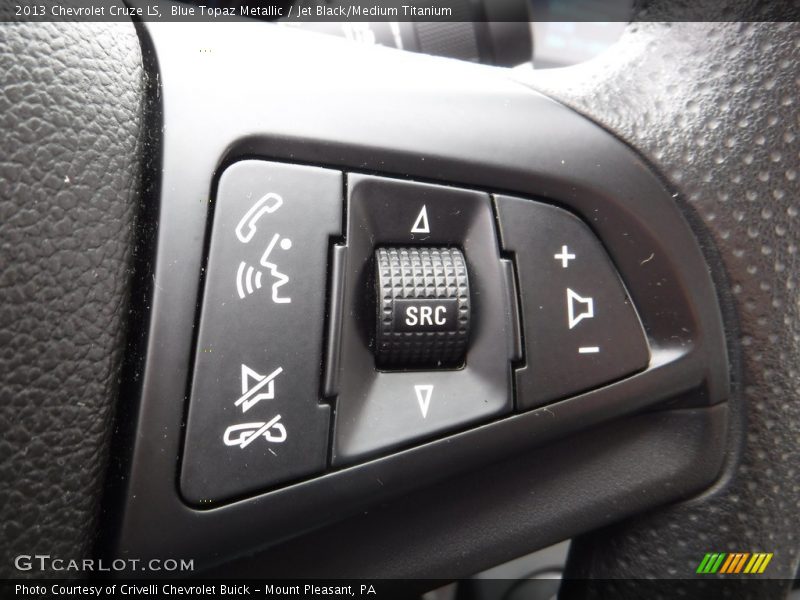 Blue Topaz Metallic / Jet Black/Medium Titanium 2013 Chevrolet Cruze LS