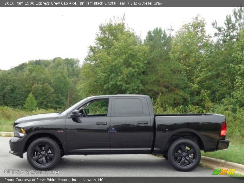 Brilliant Black Crystal Pearl / Black/Diesel Gray 2016 Ram 1500 Express Crew Cab 4x4