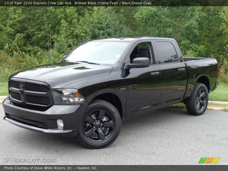 Brilliant Black Crystal Pearl / Black/Diesel Gray 2016 Ram 1500 Express Crew Cab 4x4