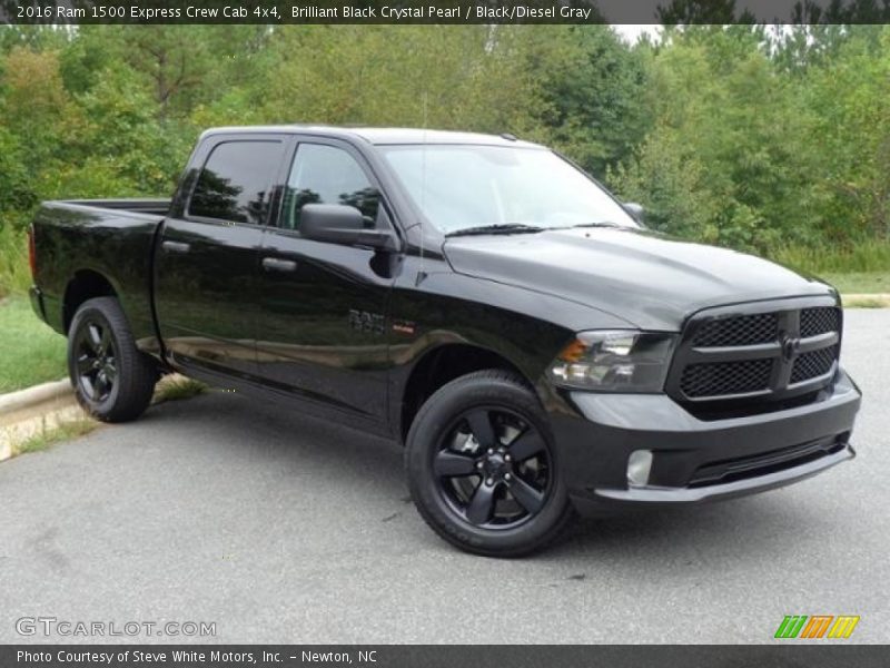 Brilliant Black Crystal Pearl / Black/Diesel Gray 2016 Ram 1500 Express Crew Cab 4x4