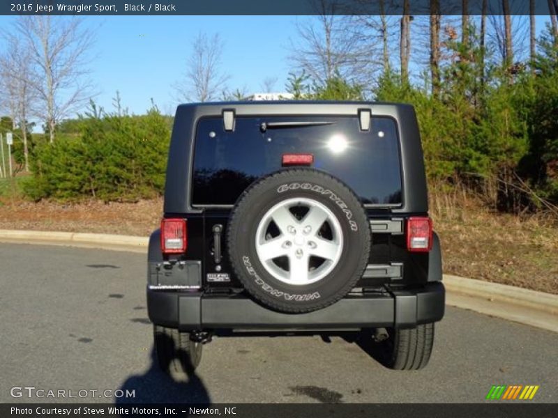 Black / Black 2016 Jeep Wrangler Sport