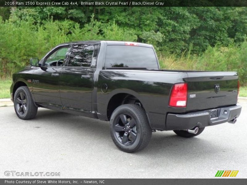 Brilliant Black Crystal Pearl / Black/Diesel Gray 2016 Ram 1500 Express Crew Cab 4x4