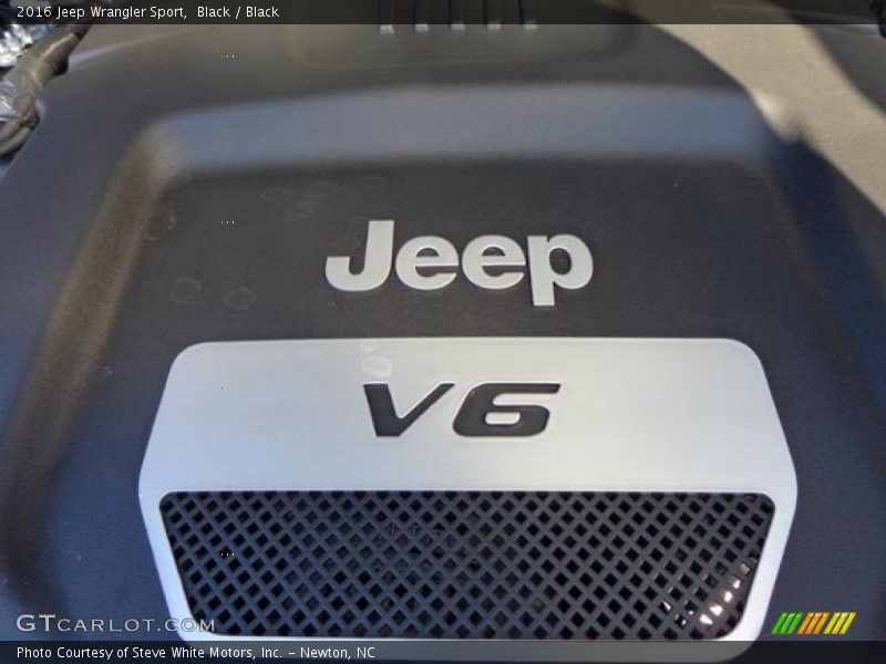 Black / Black 2016 Jeep Wrangler Sport