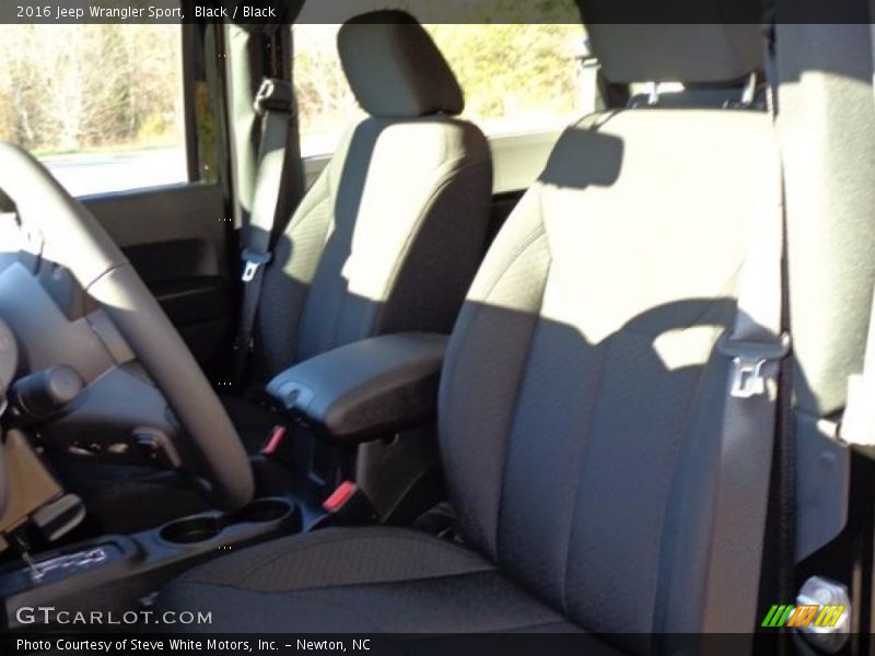 Black / Black 2016 Jeep Wrangler Sport
