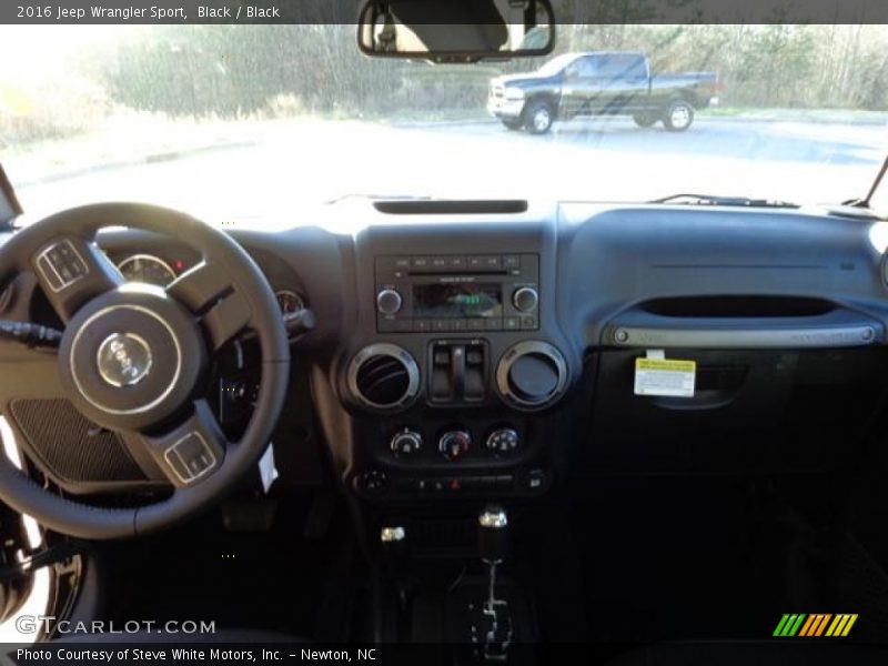 Black / Black 2016 Jeep Wrangler Sport