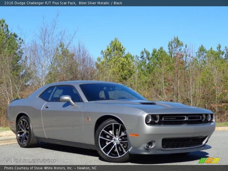 Billet Silver Metallic / Black 2016 Dodge Challenger R/T Plus Scat Pack
