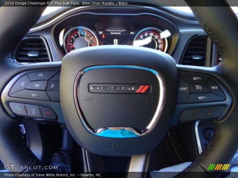 Billet Silver Metallic / Black 2016 Dodge Challenger R/T Plus Scat Pack