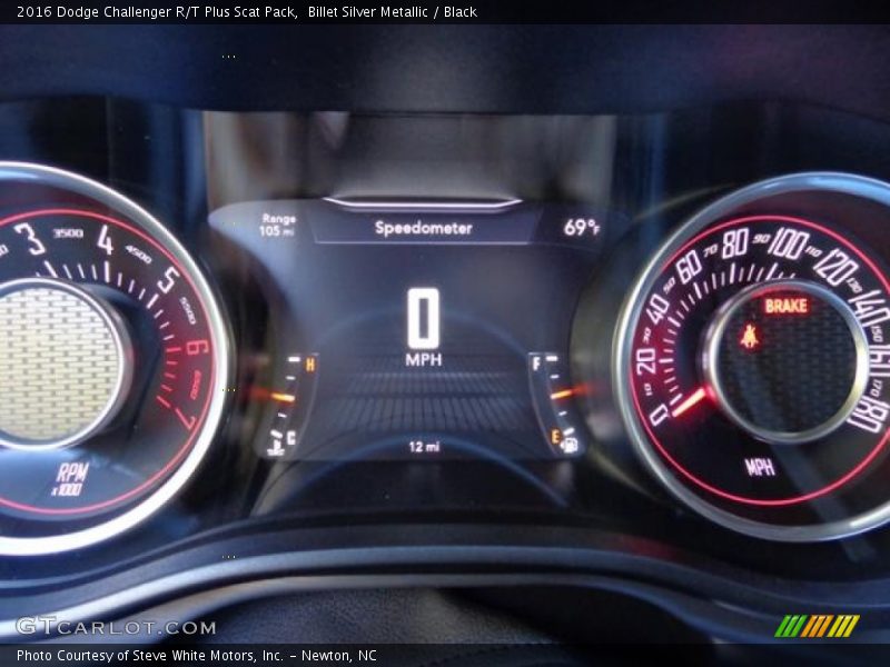 Billet Silver Metallic / Black 2016 Dodge Challenger R/T Plus Scat Pack