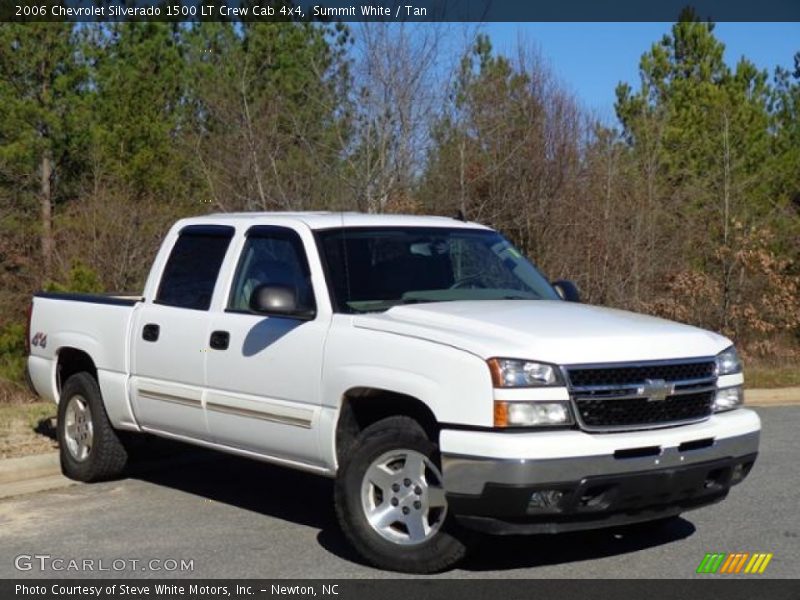 Summit White / Tan 2006 Chevrolet Silverado 1500 LT Crew Cab 4x4