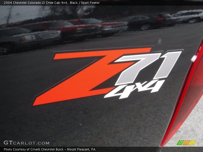 Black / Sport Pewter 2004 Chevrolet Colorado LS Crew Cab 4x4