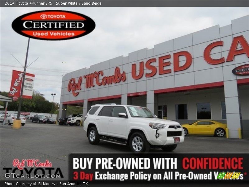 Super White / Sand Beige 2014 Toyota 4Runner SR5
