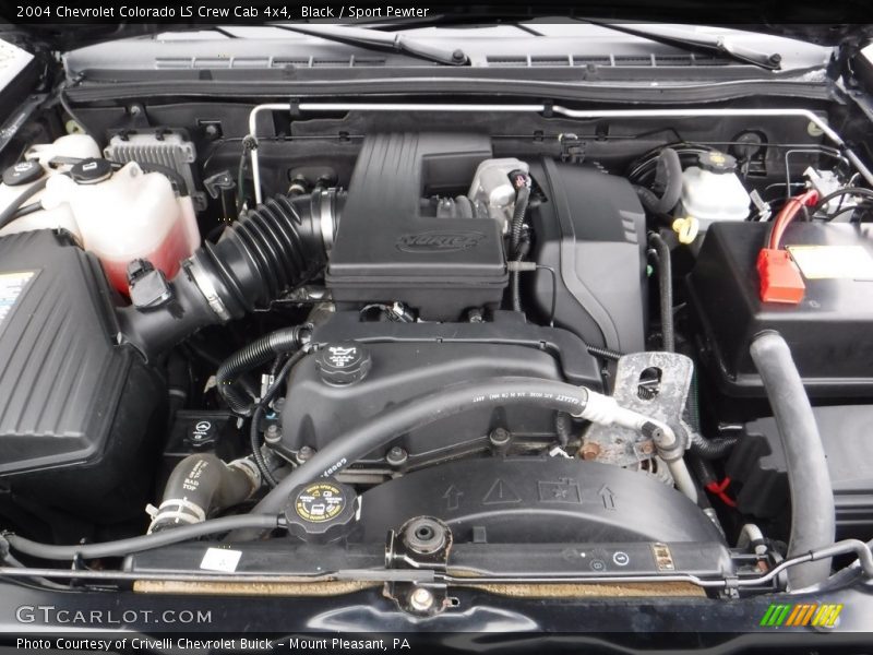 Black / Sport Pewter 2004 Chevrolet Colorado LS Crew Cab 4x4
