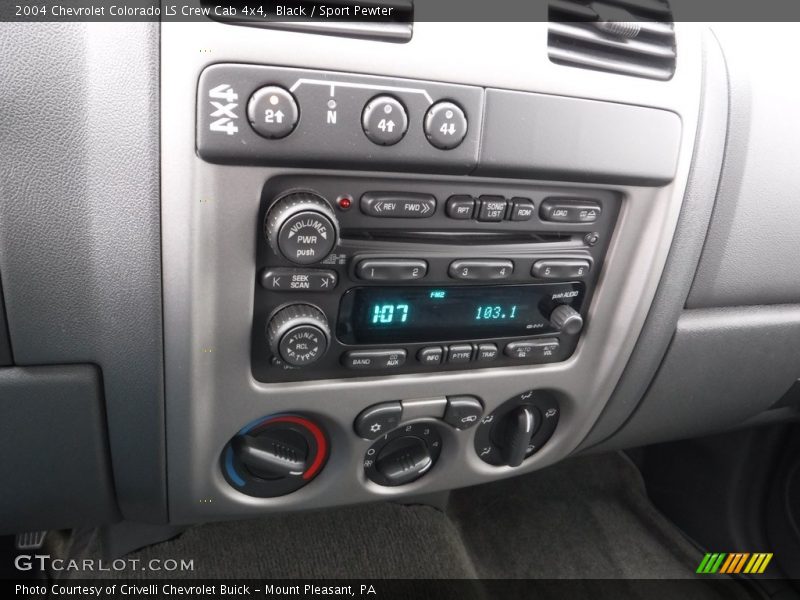 Black / Sport Pewter 2004 Chevrolet Colorado LS Crew Cab 4x4