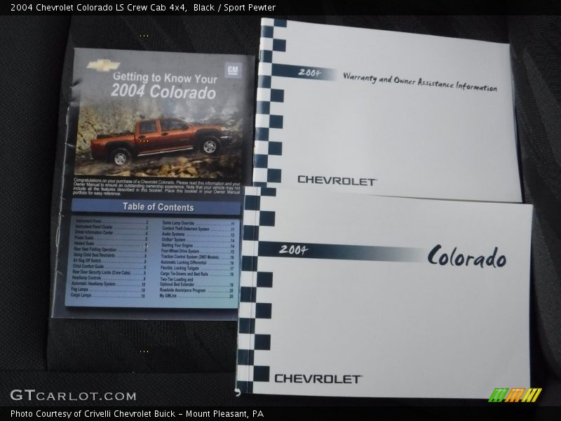 Black / Sport Pewter 2004 Chevrolet Colorado LS Crew Cab 4x4