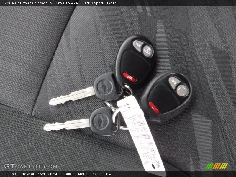 Black / Sport Pewter 2004 Chevrolet Colorado LS Crew Cab 4x4