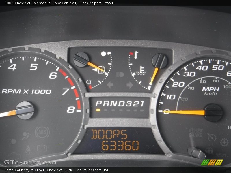 Black / Sport Pewter 2004 Chevrolet Colorado LS Crew Cab 4x4