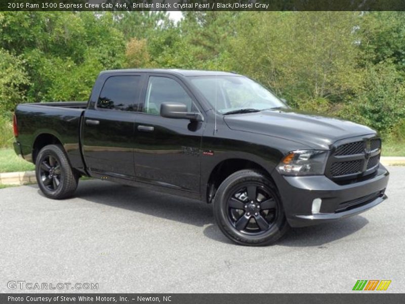 Brilliant Black Crystal Pearl / Black/Diesel Gray 2016 Ram 1500 Express Crew Cab 4x4