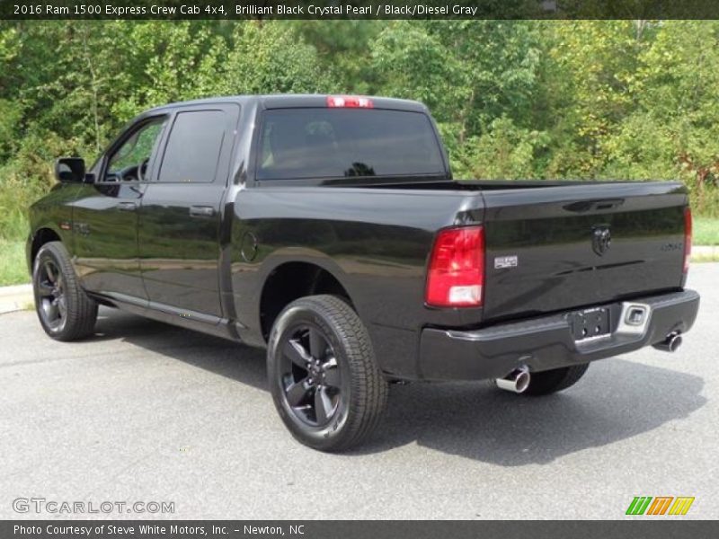 Brilliant Black Crystal Pearl / Black/Diesel Gray 2016 Ram 1500 Express Crew Cab 4x4