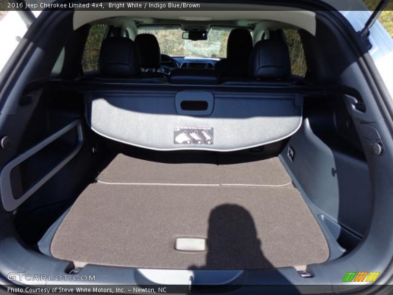 Bright White / Indigo Blue/Brown 2016 Jeep Cherokee Limited 4x4