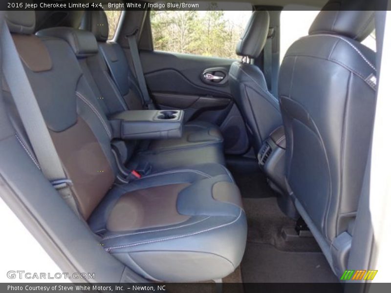 Bright White / Indigo Blue/Brown 2016 Jeep Cherokee Limited 4x4