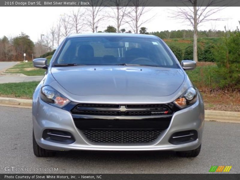Billet Silver Metallic / Black 2016 Dodge Dart SE